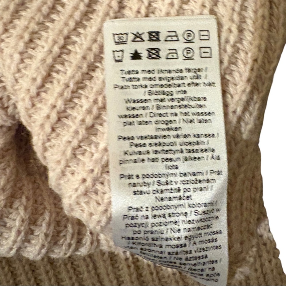 b.young Ribbed Turtleneck Tunic Sweater Blush Pink Small - Picture 6 of 6